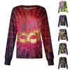Women's Casual Long-sleeved Single-breasted Printed Protective Clothing Cardigan Top