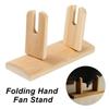 Fan Accessories Bamboo Hand Fan Display Stand Home Decoration Display Holder Folding Hand Fan Stand