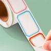 1roll Color Coding Labels Sticker Adhesive Rectangle Sticker Solid Colors Label Tag For Kitchen Seasoning Bottle Label TMZ