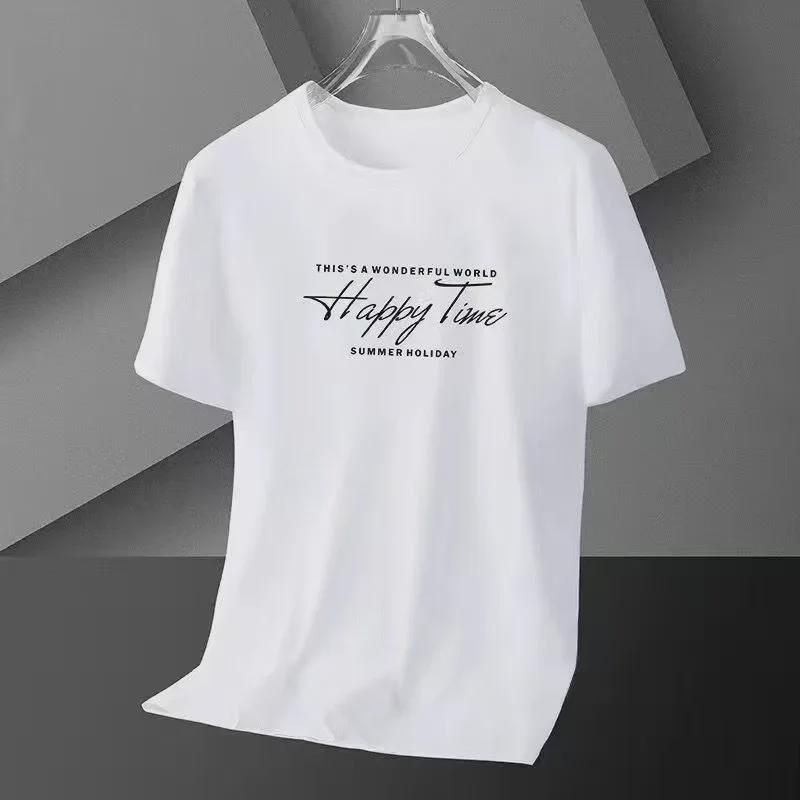 Мужская летняя спортивная футболка Ice Silk Printed Mesh T-Shirt - быстросохнущая, облегающая, с круглым вырезом, короткими рукавами