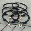Women Charm String Key Heart Couple Lock Adjustable Fashion Accessories Bangles Bracelets Jewelry