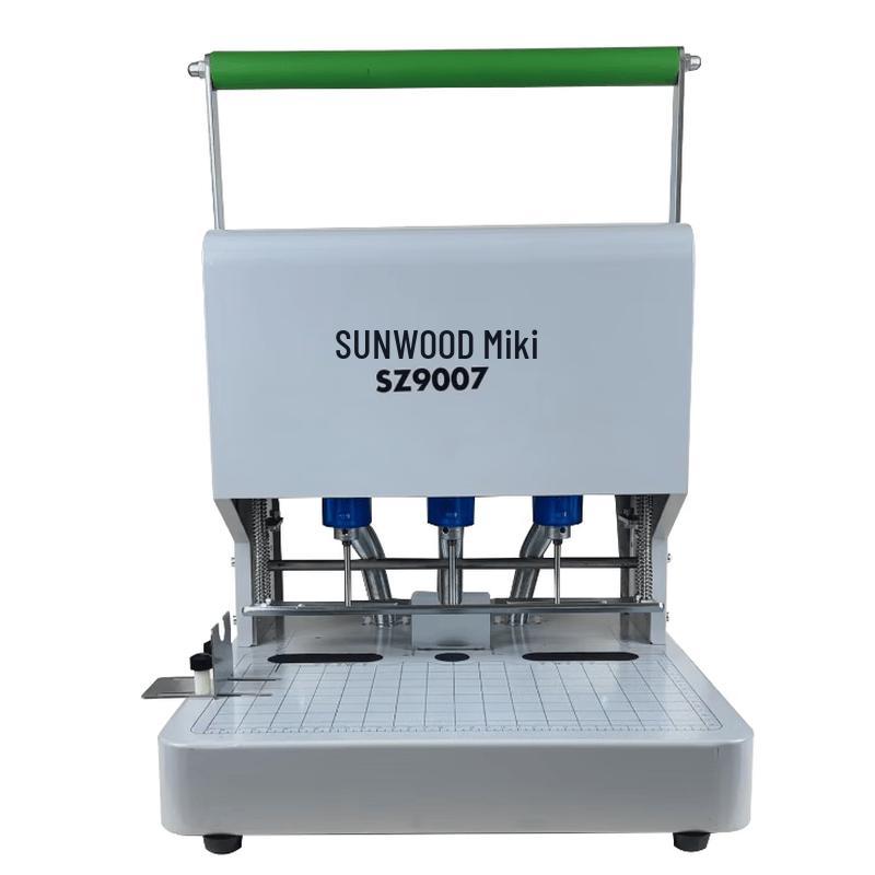 SUNWOOD 500-страничный электрический аппарат для перфорации и переплета на 3 отверстия, вилка CN (адаптер в комплекте)