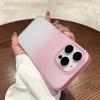 Прозрачный матовый чехол-бампер с градиентом для iPhone 16 15 14 13 12 Pro Max Plus, ультратонкий, противоударный