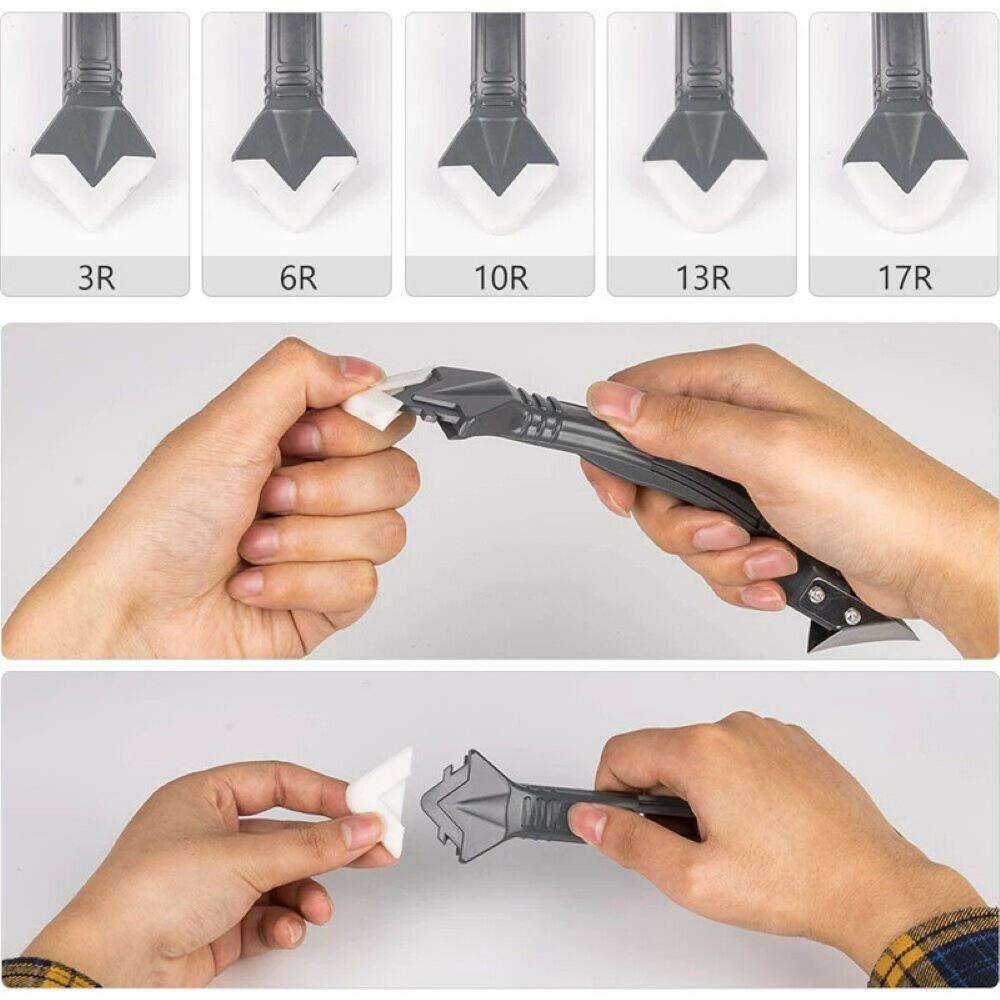 Stainless Steel Silicone Caulking Tools Sealant Finishing Tool Smooth Scraper Caulk Remover