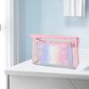 Makeup Bag Zipper Closure Waterproof Large Capacity Travel Toiletry Bag Heart Pattern Makeup Organizer Case