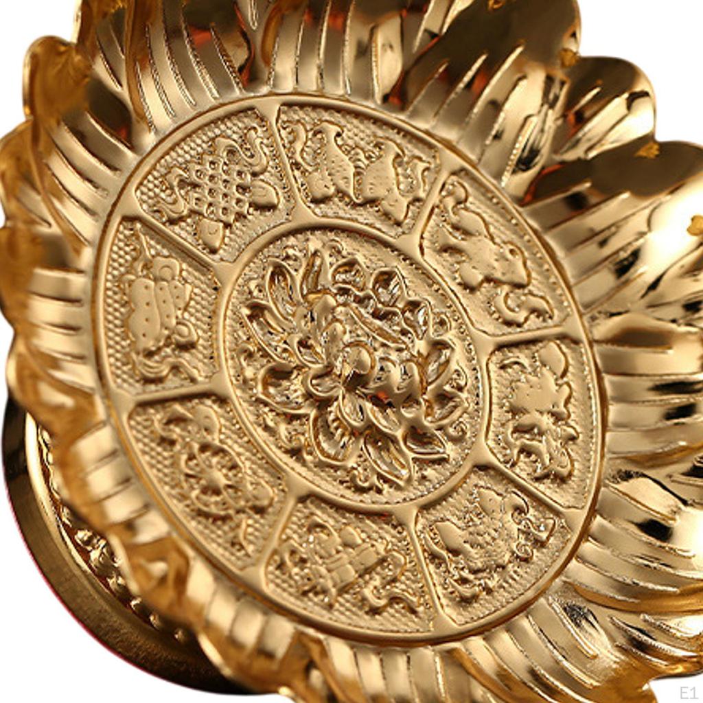 Буддийская фруктовая чаша на ножках для еды, десерта, закусок, лотосный поднос, храм для стола