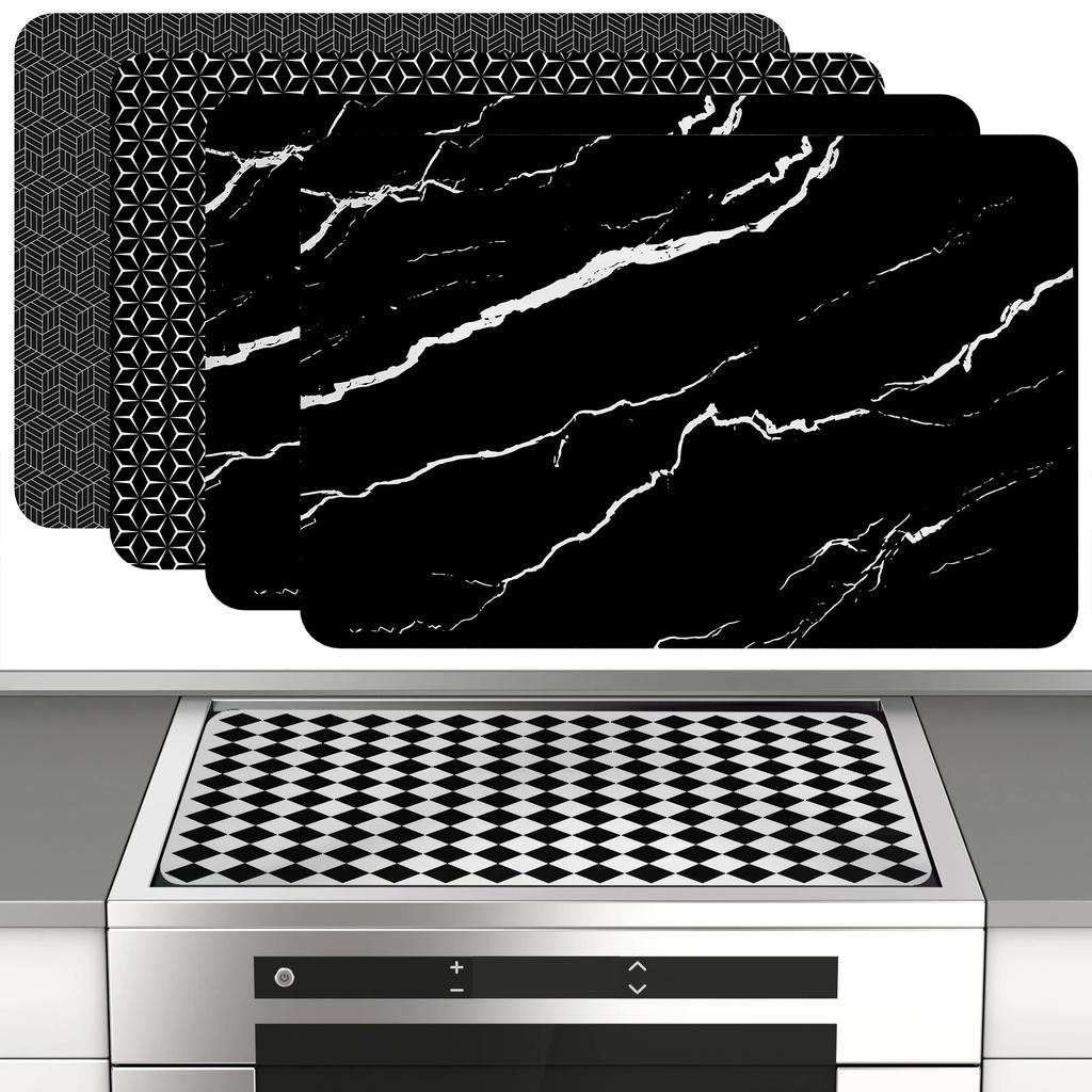 Индукционная плита Дренажный коврик Защита столешницы Защита от царапин Индукционная крышка Кухонная стеклянная керамическая подставка для кофе Кухонные аксессуары