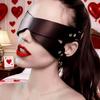Женская маска для лица BDSM из искусственной кожи, регулируемая повязка на глаза и кляп, головной убор для ролевых игр, дышащая, удобная, незаметная, игрушка для взрослых для интимных игр пар