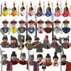 Kids Toys Chinese Ancient Historical Figures Military Soldiers Imperial Guard Military Commanders Model Building Blocks Gifts