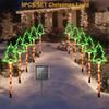 5PC/Set Waterproof Solar Christmas Candy Cane Light 8 Modes LED Decorative Light Garden Courtyard