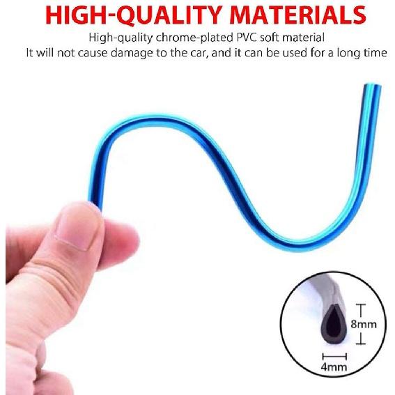 10pcs20cmCar Air Conditioner Vent Outlet Trim StripsPVC Central control car color bright bar universal sele-hesive plating