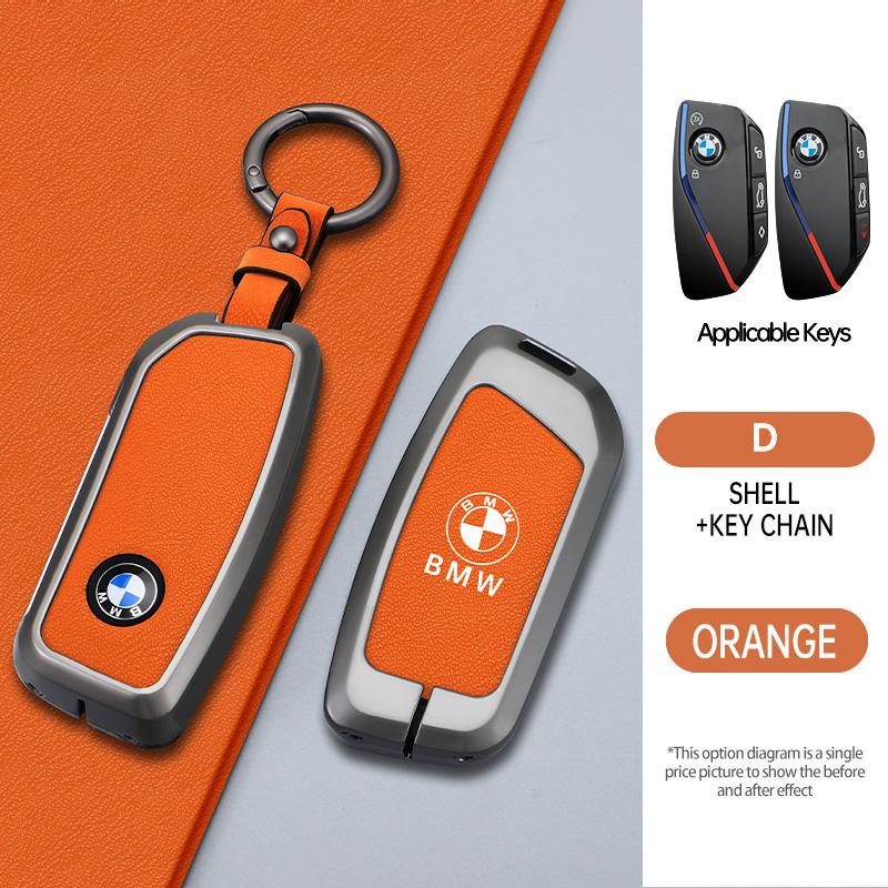 BBIK2 Car Key Case Cover Shell Fob Holder For BMW x1 u11 7 Series 735i 740Li X7 I7 G07 G09 LCI XM IX I20 2024 U06 G81 M3 Accessories