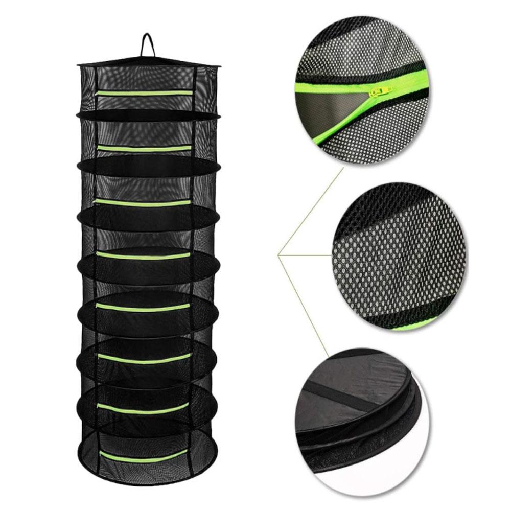 2-8-слойная сетка для сушки трав, подвесная корзина для рыбы, складная сушилка, сумка для сушки овощей и трав