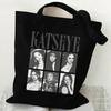 KATSEYE Girl Group Print Canvas Tote Bag Commuter Student Shoulder Bag Large Capacity 60123-4