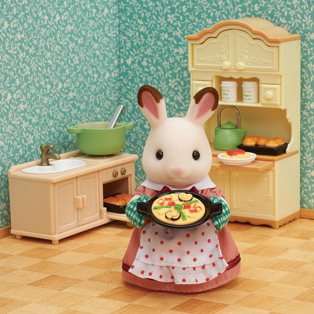 Sylvanian Families EPOCH Кухонный набор Мебель Игрушка для кукольного домика Возраст 3+