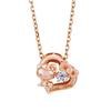 Hello Kitty Dancing Stone Necklace 40cm Sterling Silver 925 SAKT-N004PG