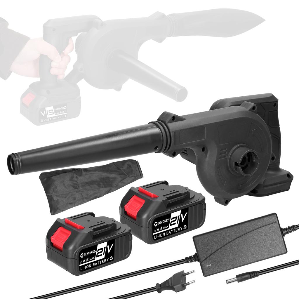 Портативный электрический воздуходув с мощным двигателем и бесступенчатой регулировкой скорости