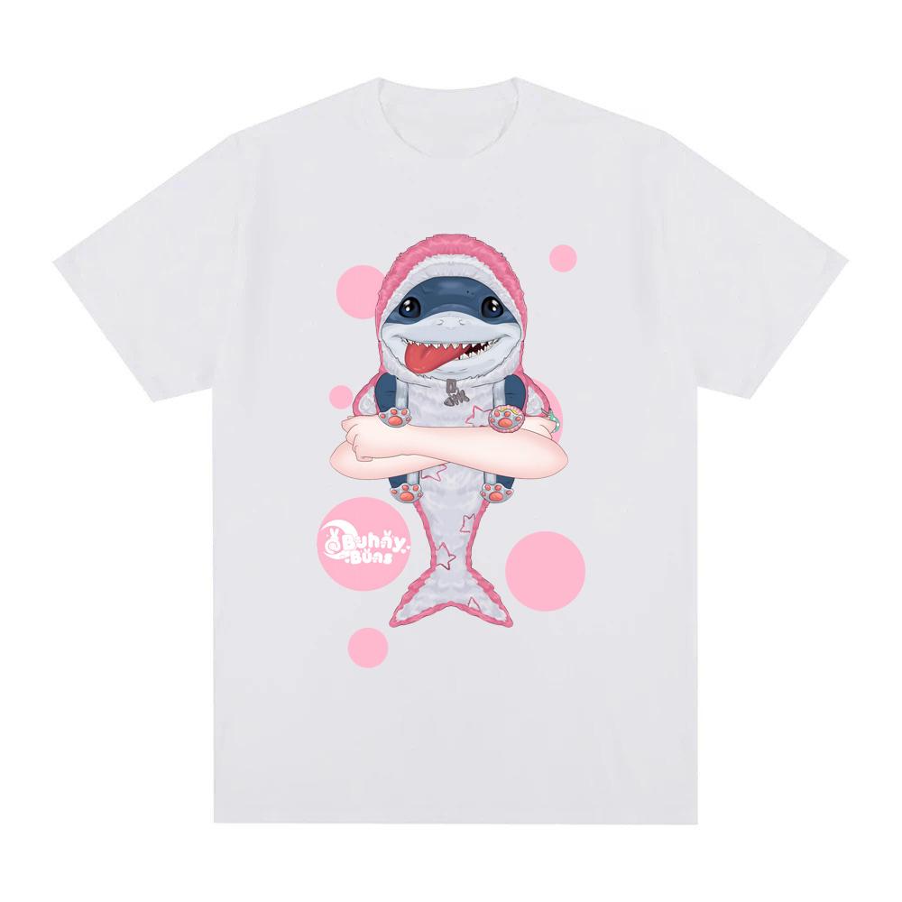 Jeff The Landshark Casual T-shirt Cotton High Quality Cartoon Print Fashion Tee-shirt Short Sleeve Casual Camisetas Tees Tops