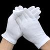 5/9 пар белых хлопковых рабочих перчаток для сухих рук, для работы с пленкой, перчатки для СПА, церемониальные перчатки с высокой эластичностью, бытовые чистящие средства