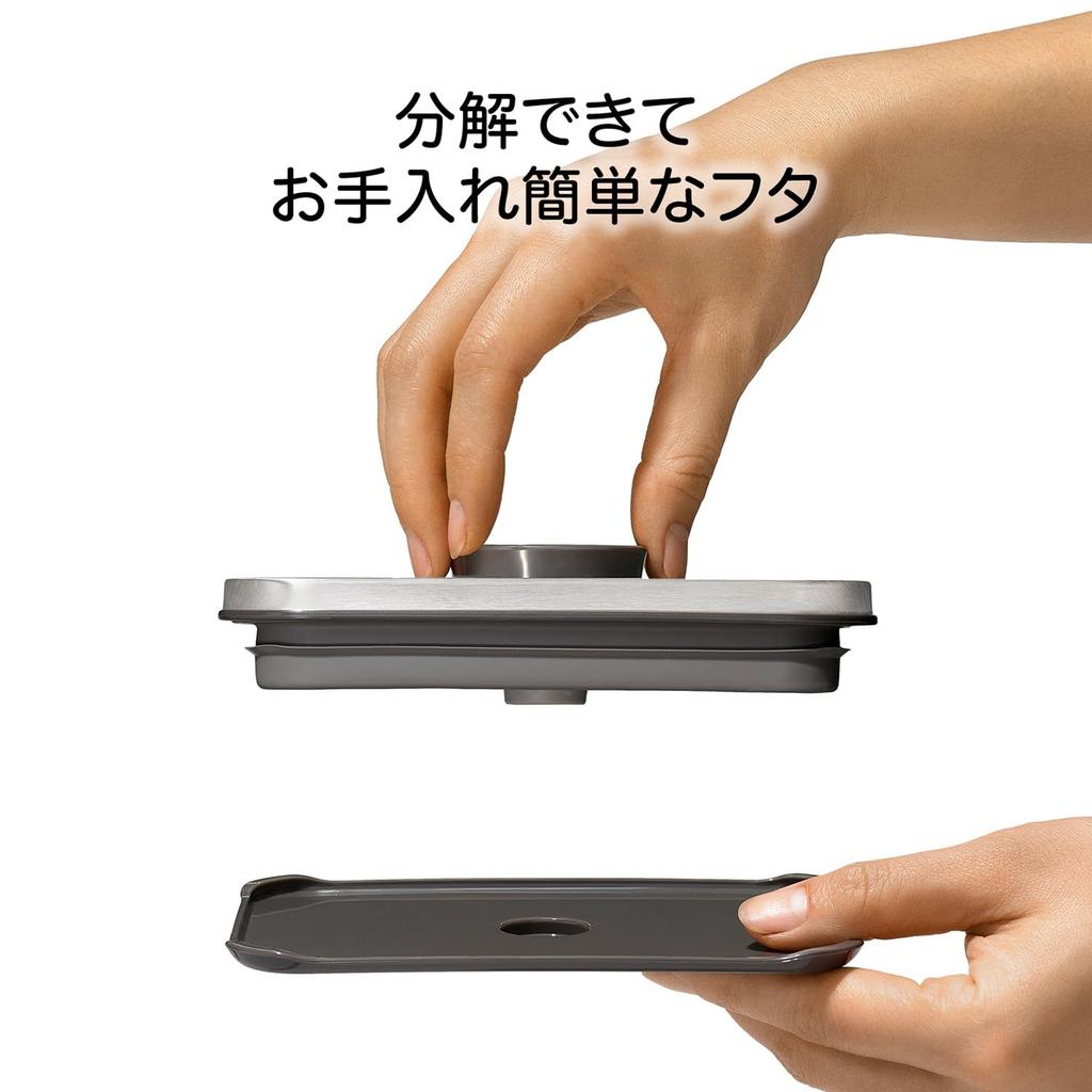 OXO Storage Container OXO Plastic Airtight Stainless Steel Pop Container Mini Square Mini 0.2L