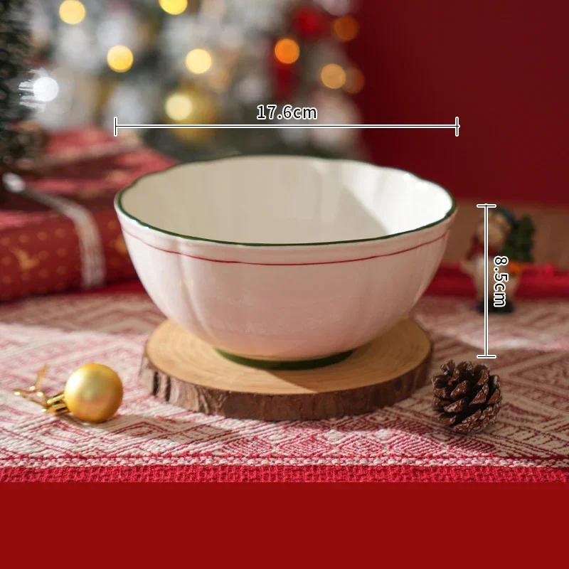 Креативный набор керамических тарелок в виде рождественской елки, изысканные десертные тарелки для ресторанов, изысканная салатная тарелка для завтрака, изысканная столовая посуда