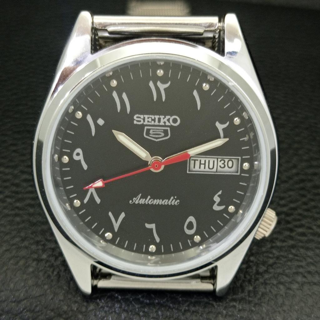 REFURBISHED VINTAGE SEIKO 5 AUTOMATIC 6309A JAPAN MENS ARABIC WATCH a226721-2
