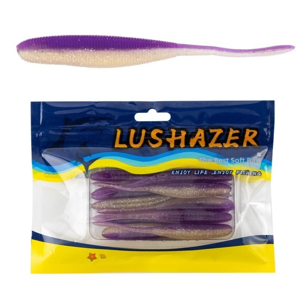 10/18pcs Pack 75mm/100mm Length Soft Lure Fishing Bait Realistic Soft Bait Freshwater Fishing
