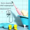 Водонепроницаемая ультразвуковая детская электрическая зубная щетка - милый мультяшный дизайн, мягкая щетина, класс защиты IP7, идеальный подарок