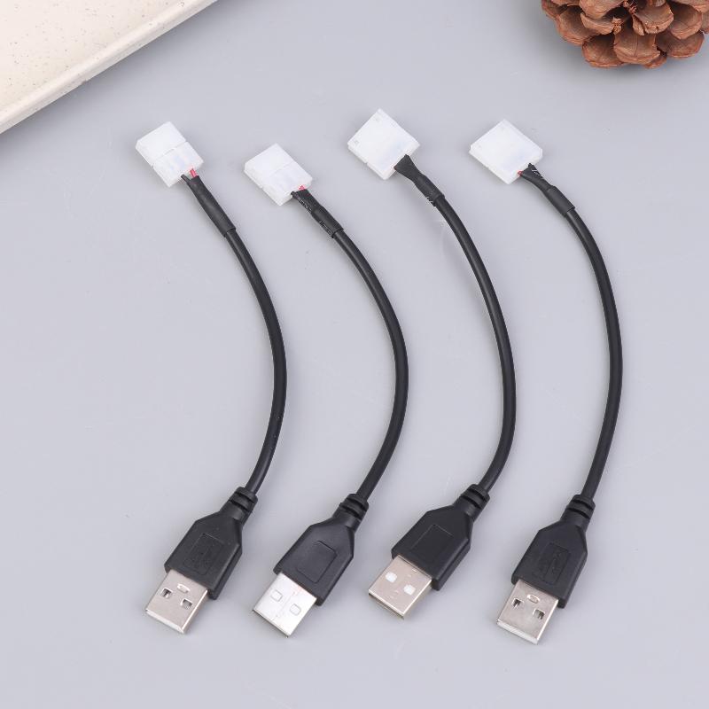 5/10 шт. USB-разъем для подключения к 2-контактной светодиодной ленте 8 мм/10 мм, без пайки, адаптер для светодиодной ленты