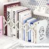 Mai & TACOTACO Adjustable Desktop Organizer Bookends with Dividers