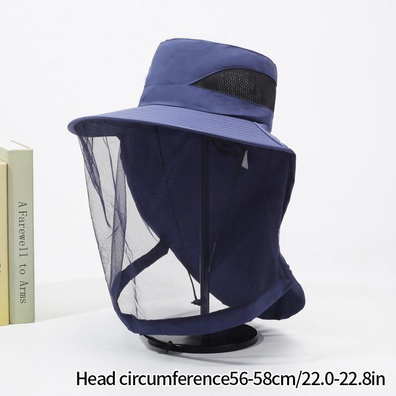 Outdoor Anti Insect-repellent Fishing Hat Breathable Uv Protection Hiking Climbing Hat Traveling Sun Hats for Men Women