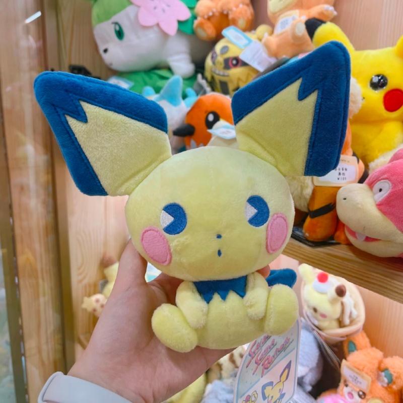 Genuine Plush Doll Refreshing Soda Series Soft Stuffed Collectible Oddish Chikorita Jirachi Pichu Togepi Squishy Toys