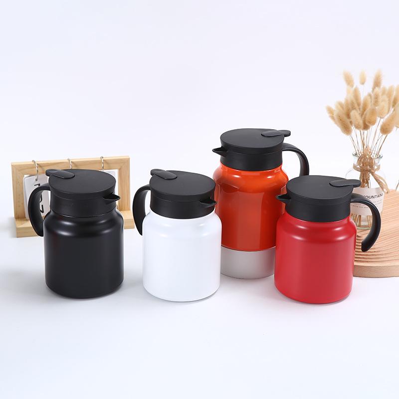 Вакуумный термос из нержавеющей стали 316 с ручкой. Портативный чайник для тушения. Интеллектуальный термочувствительный чайник большой емкости для замачивания.