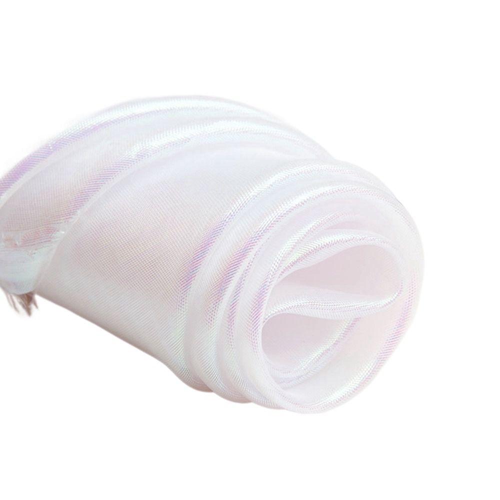 Красочная голографическая блестящая ручная работа DIY для сцены, свадебного декора, марлевая ткань, вуаль, тюль, рулон