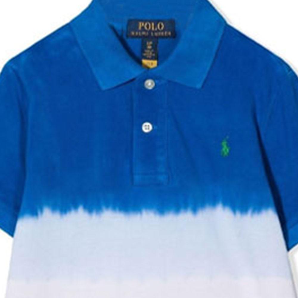Футболка Polo Ralph Lauren Ss22 с вышитым логотипом в полоску с коротким рукавом, детские топы поло, многоцветные 323861030-001