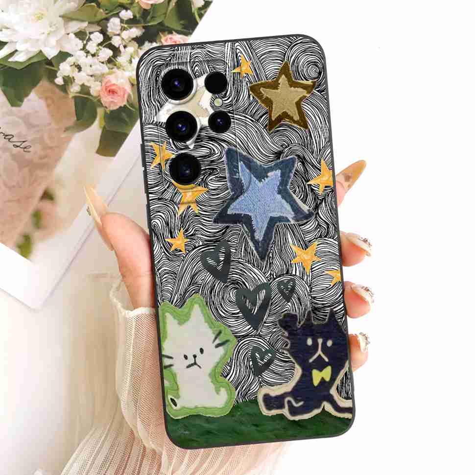 Чехол для Samsung Galaxy S25 Ultra 5G Модный Мультяшный Мягкий Силиконовый Чехол для Samsung S25 Ultra SM-S938B SM-S938B/DS Чехлы для Телефона