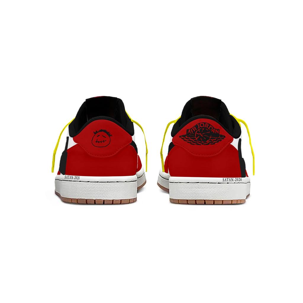 Travis Scott X Jordan Air Jordan 1 Винтажные Баскетбольные Кроссовки Женские Низкие Желто-Зеленые DZ4137-700(Команда1868- )