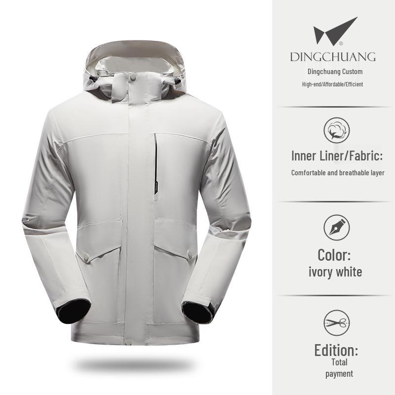 Ветровка с капюшоном и вышивкой для Toyota Honda, рабочая одежда для улицы - Легкая куртка на молнии