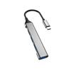 DUDAO Хаб 4 в 1 USB-C - 4x USB-A (3 X USB2.0 / USB3.0) 6.3см Черный (A16T)