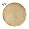 Modern Matte Texture Table Cover Christmas Round Mat with Tassel Heat Resistant PP Placemat Decorative Vase Waterproof for Holiday And New