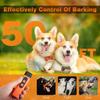 Ультразвуковой отпугиватель для домашних собак со стробоскопом Портативное перезаряжаемое устройство против лая для собак Прекращение лая Обучение поведению