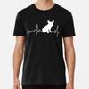French Bulldog Heartbeat Love T-Shirt S-5XL Best T-Shirt