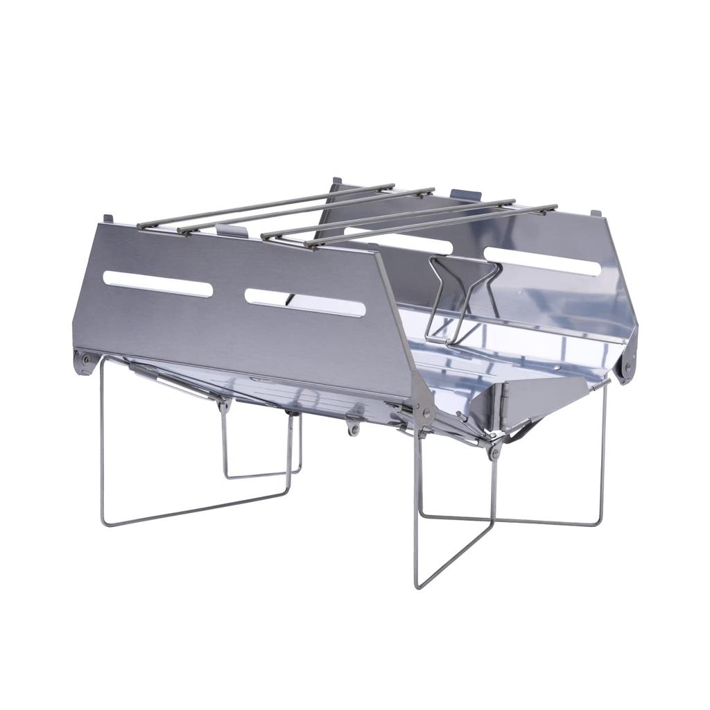 Kamakura Tenmaku SOLOIST HOMURA Bonfire Stand Bonfire Stand Lightweight Folding Compact Barbecue Stove Solo Camping Outdoor Fire Stand BBQ Stainless