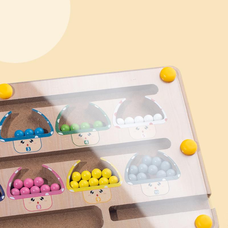 Детские игрушки 2 в 1 Деревянный Магнитный Лабиринт с цветами и числами и Доской для Рисования Сортировка Цветов Счет Сопоставление Игрушка