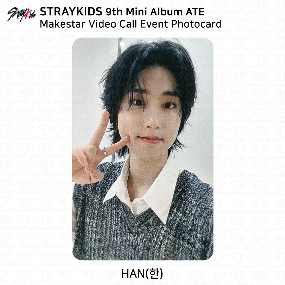 Stray Kids 9-й мини-альбом ATE Makestar Видеозвонок Благотворительное мероприятие Фотокарточка KPOP