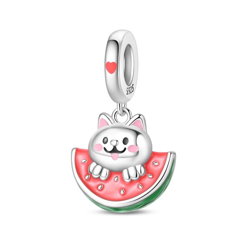 Original 925 Silver Penguin Whale Chameleon Pendant Robot Plant Bead Decoration fit Necklaces Bracelets Jewelry Gifts