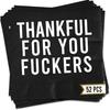 Friendsgiving Napk 52 Pcs, Thankful for You Fuckers, Thankful for You F Ckers, Friends giving Decorations, Funny Thanksgiving Napk, Friends Giving