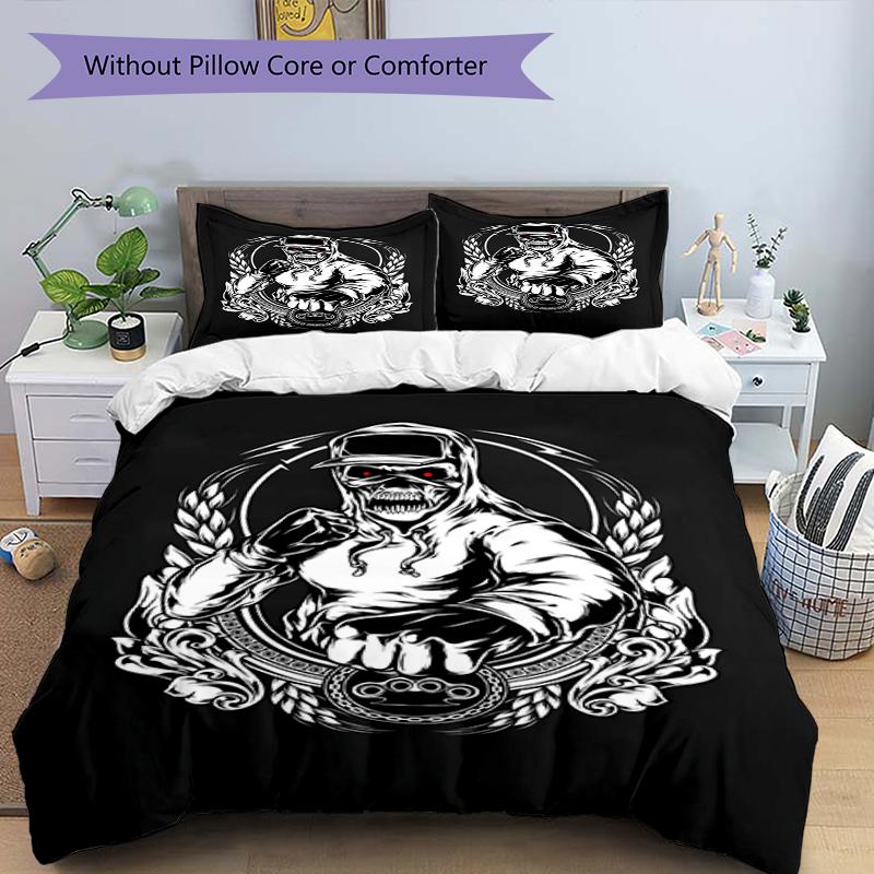 3pcs boxing Bedding Set Duvet Cover Closure Includes 1 Duvet Cover & 2 Pillowcases, Soft and Comfortable for All Seasons.