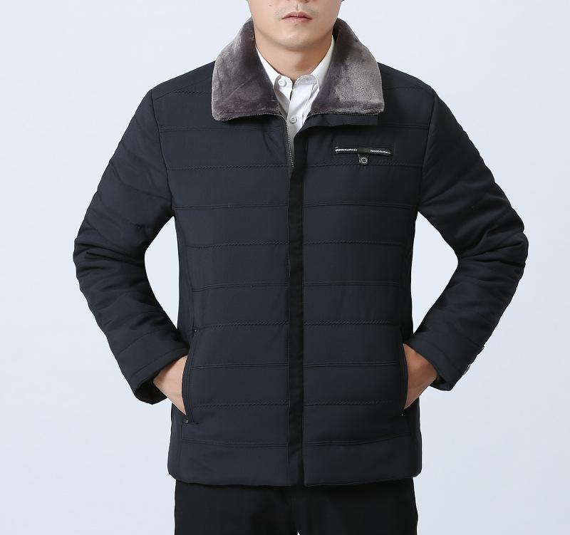 Men's Winter Cotton Padded Clothes Plus Plush Cotton Padded Clothes Leisure Coat Cotton Padded Jacket Men's Simplicity