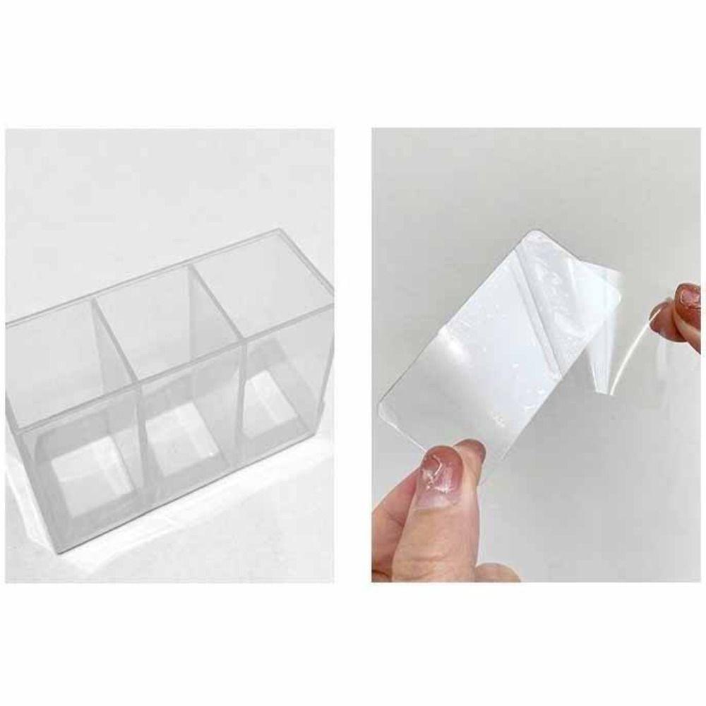 Wall Mounted Mini Storage Box 3 Grids Sundries Holder Plastic Makeup Organizer Home